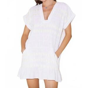 NEW BOTEH hera cotton-linen tunic in white